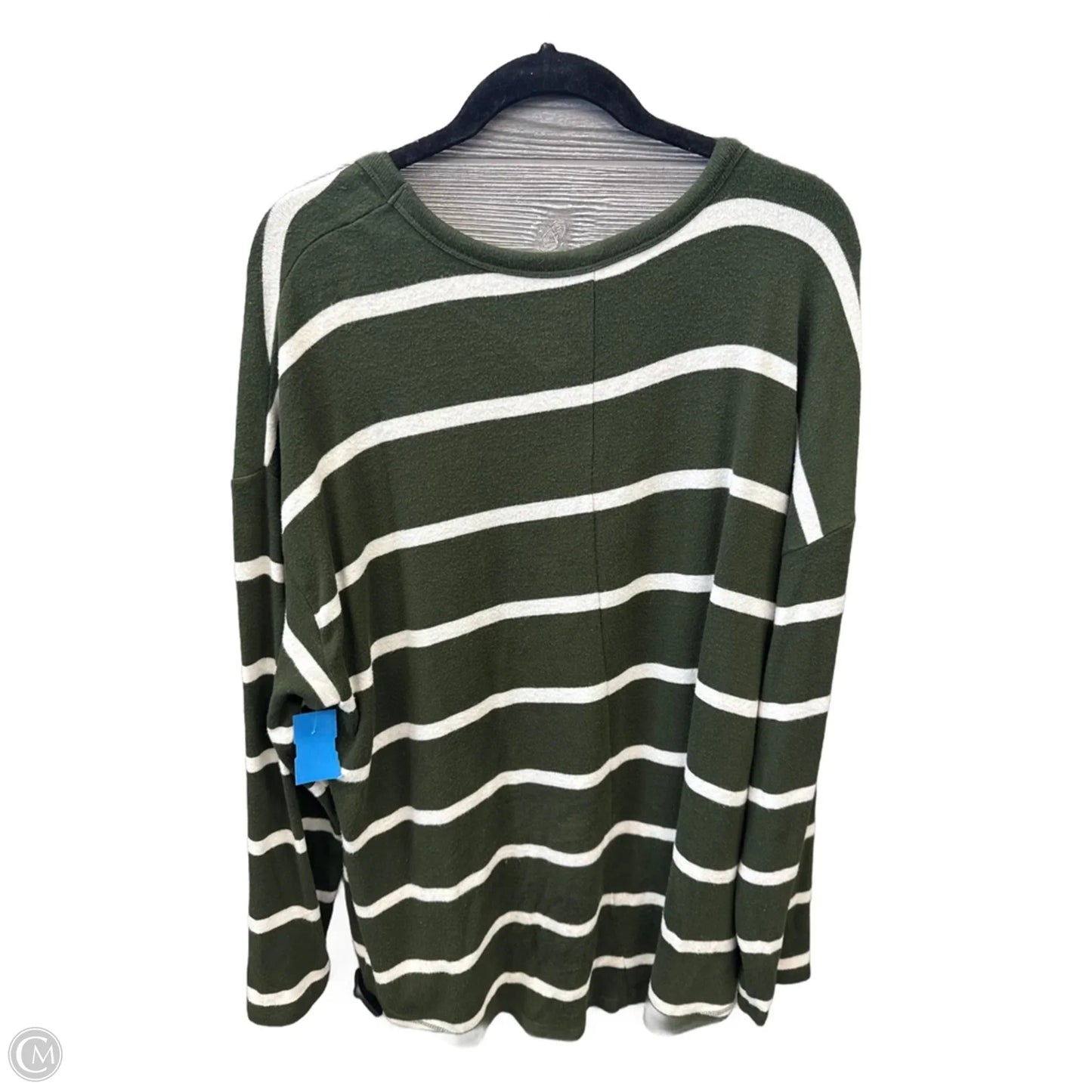 Top Long Sleeve By Sonoma In Striped Pattern, Size: 1x