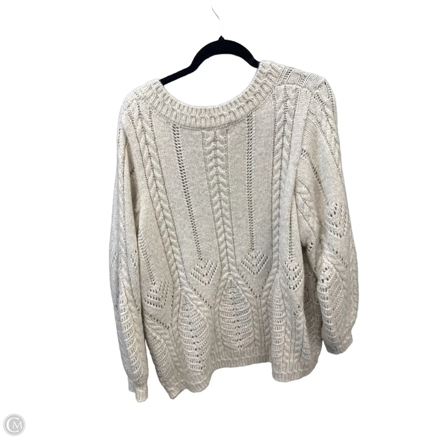 Sweater By Philosophy In Cream, Size: 2x