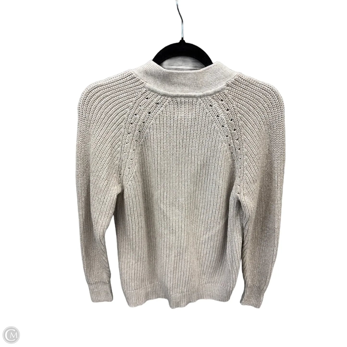Sweater Cardigan By Gap In Beige, Size: Xl
