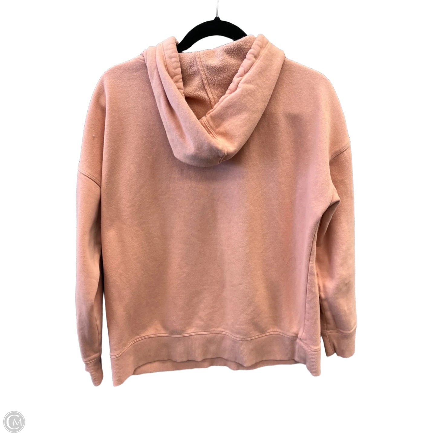 Athletic Sweatshirt Hoodie By Reebok In Peach, Size: M