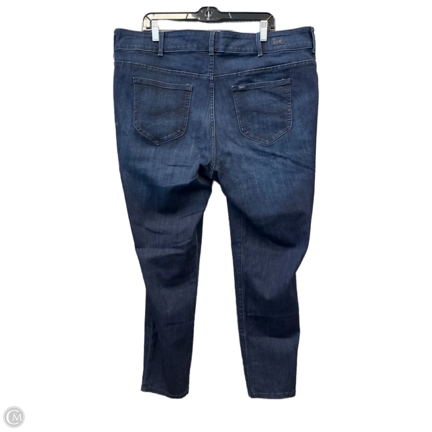 Jeans Skinny By Lee In Blue Denim, Size: 22