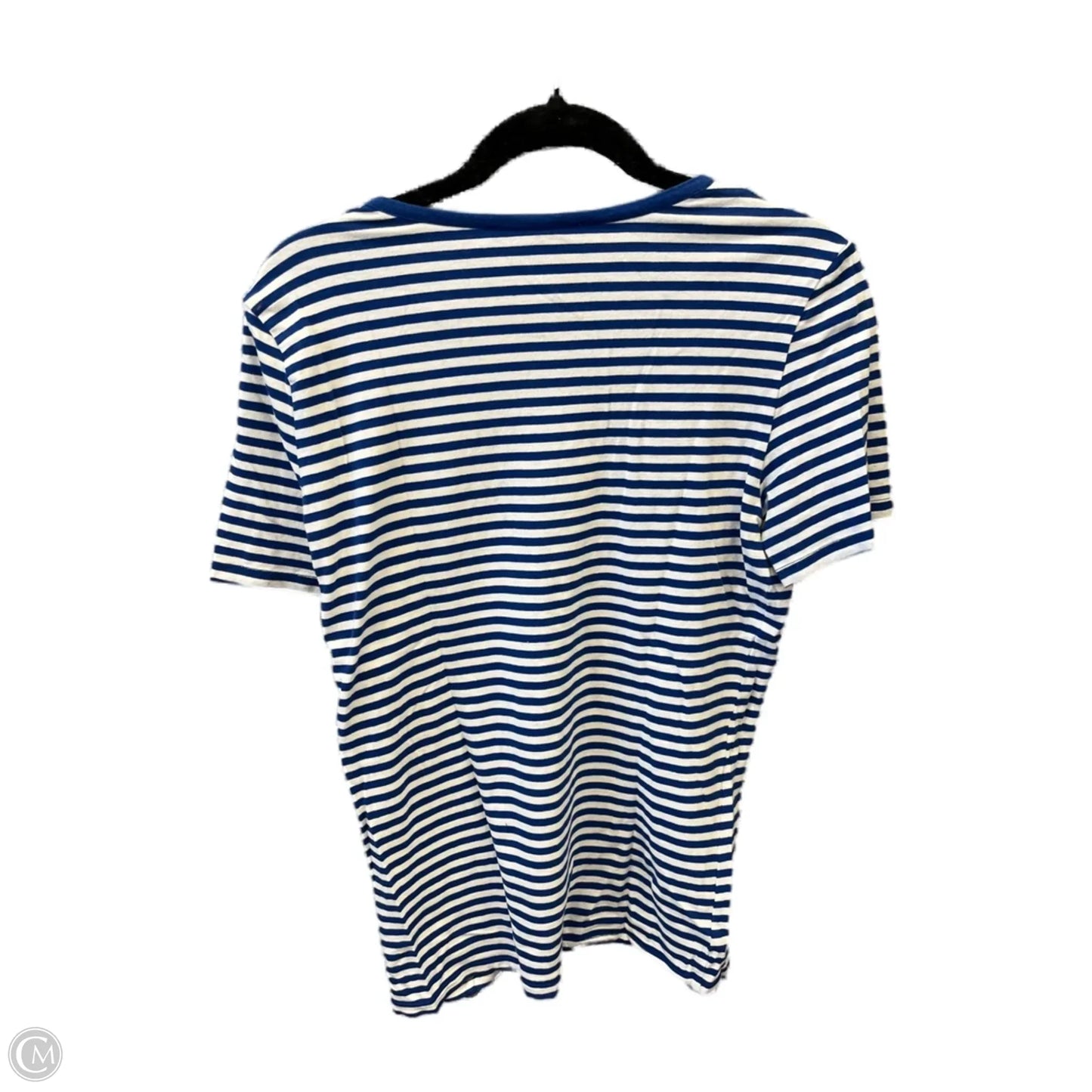 Top Short Sleeve By Michael By Michael Kors In Striped Pattern, Size: L