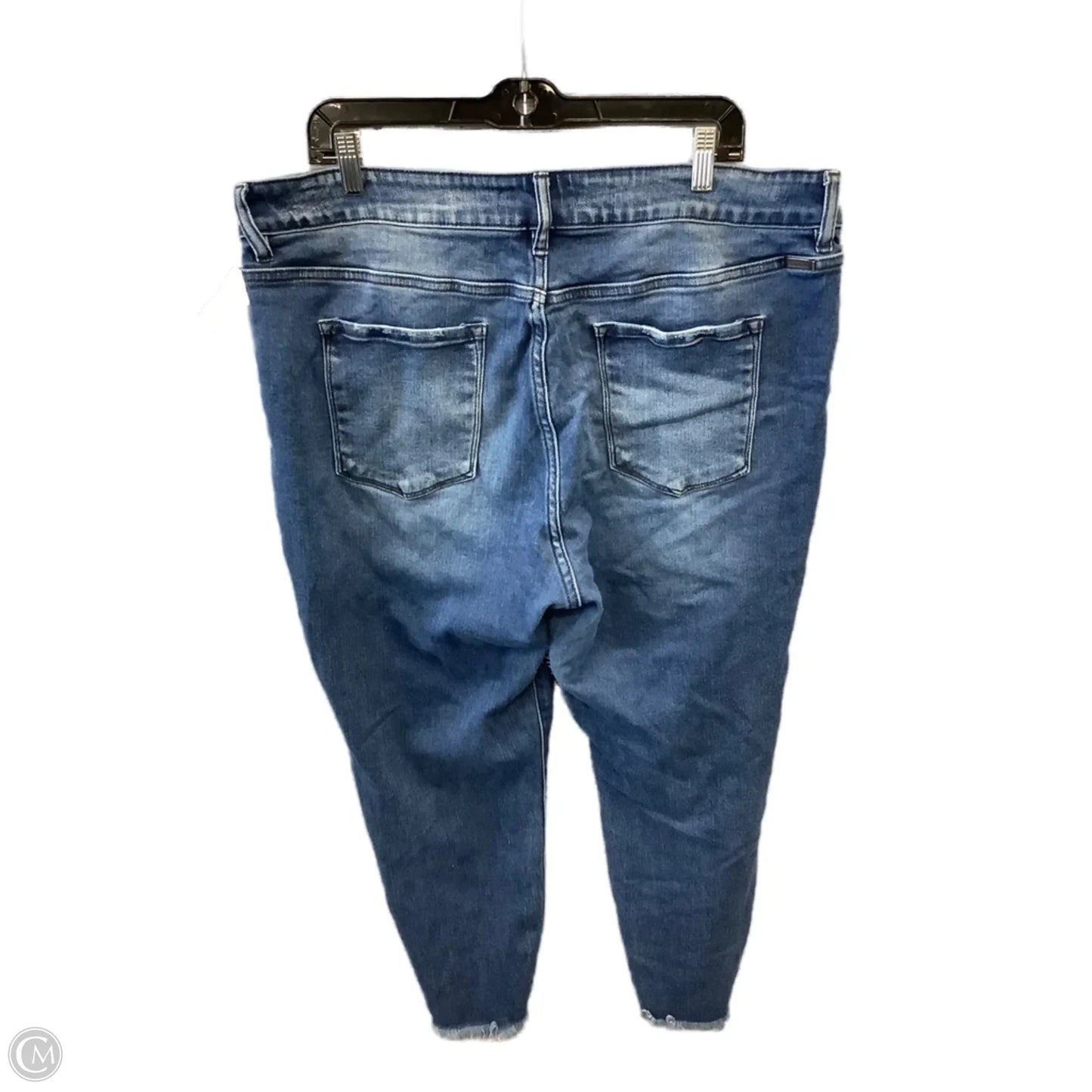 Jeans Skinny By Kancan In Blue Denim, Size: 22