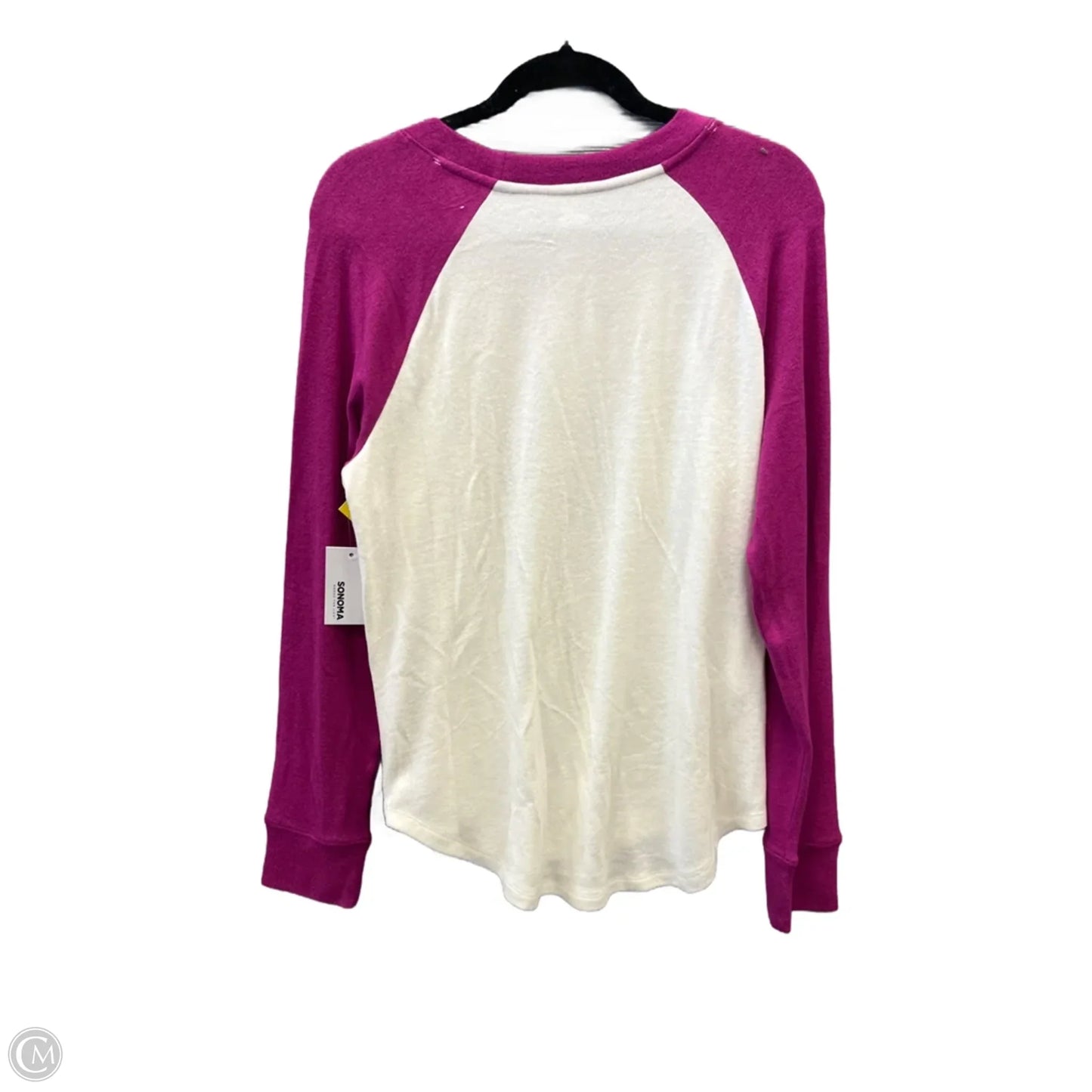 Top Long Sleeve By Sonoma In Cream, Size: M