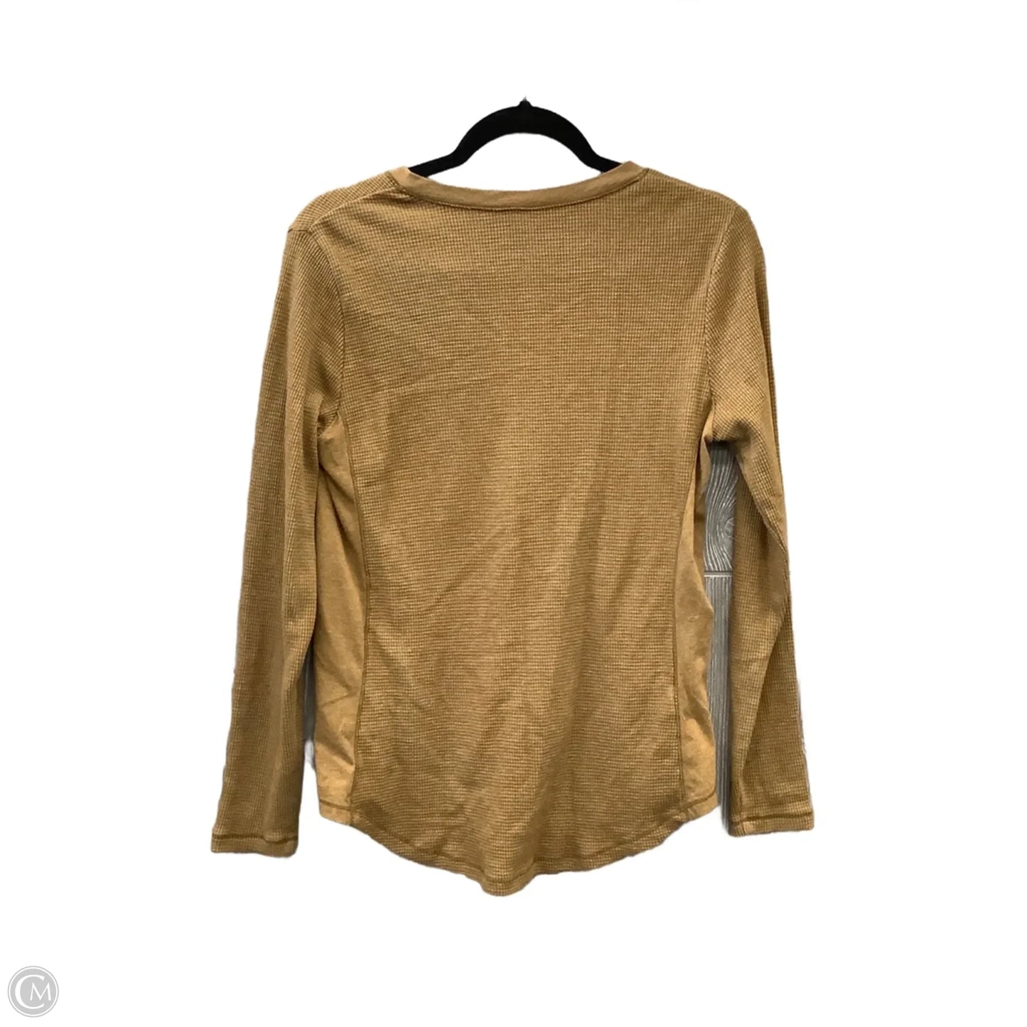 Top Long Sleeve Basic By Eddie Bauer In Brown, Size: M