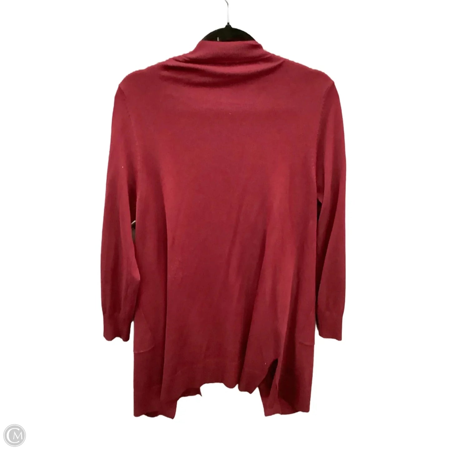 Sweater Cardigan By Zenana Outfitters In Red, Size: L