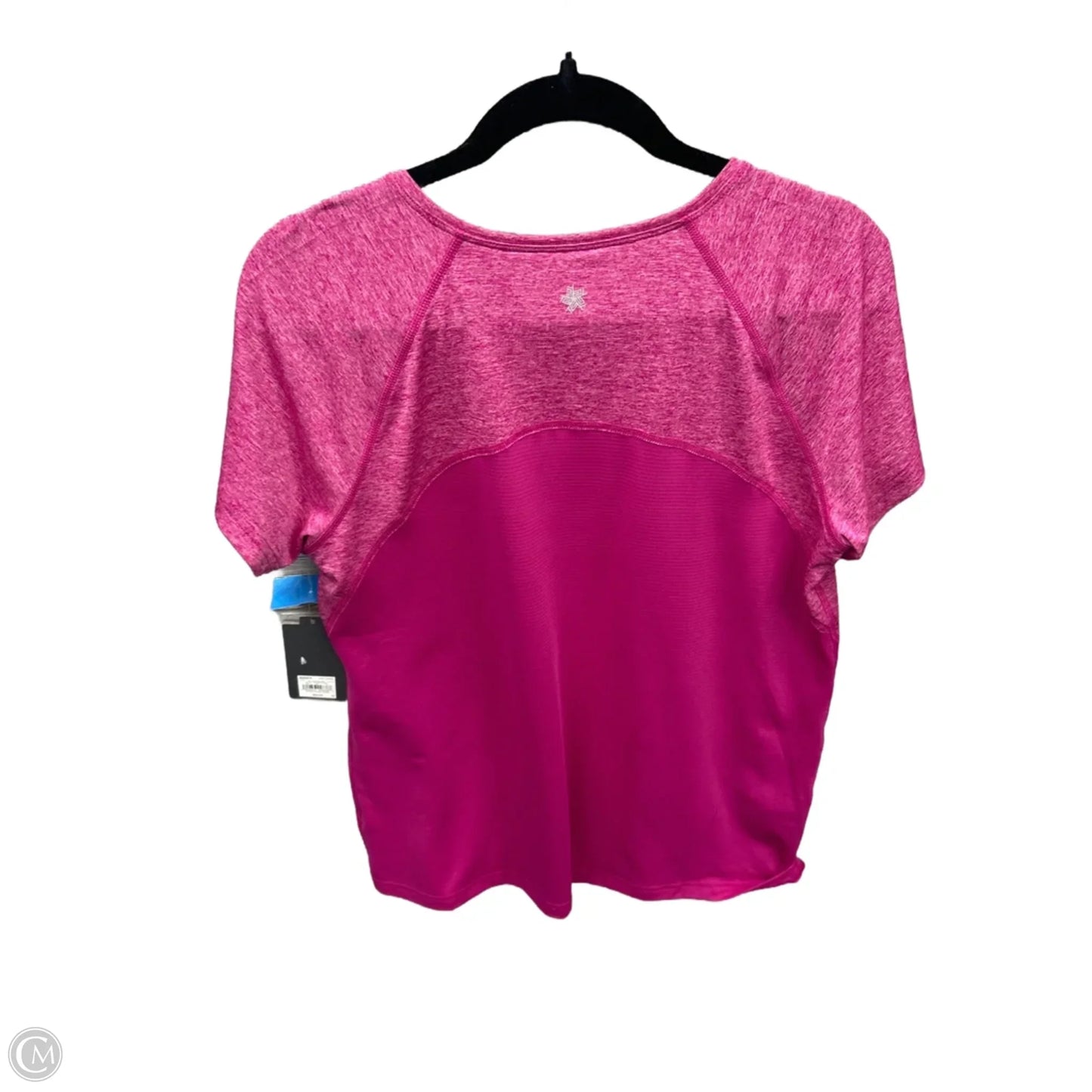 Athletic Top Short Sleeve By Tek Gear In Pink, Size: L