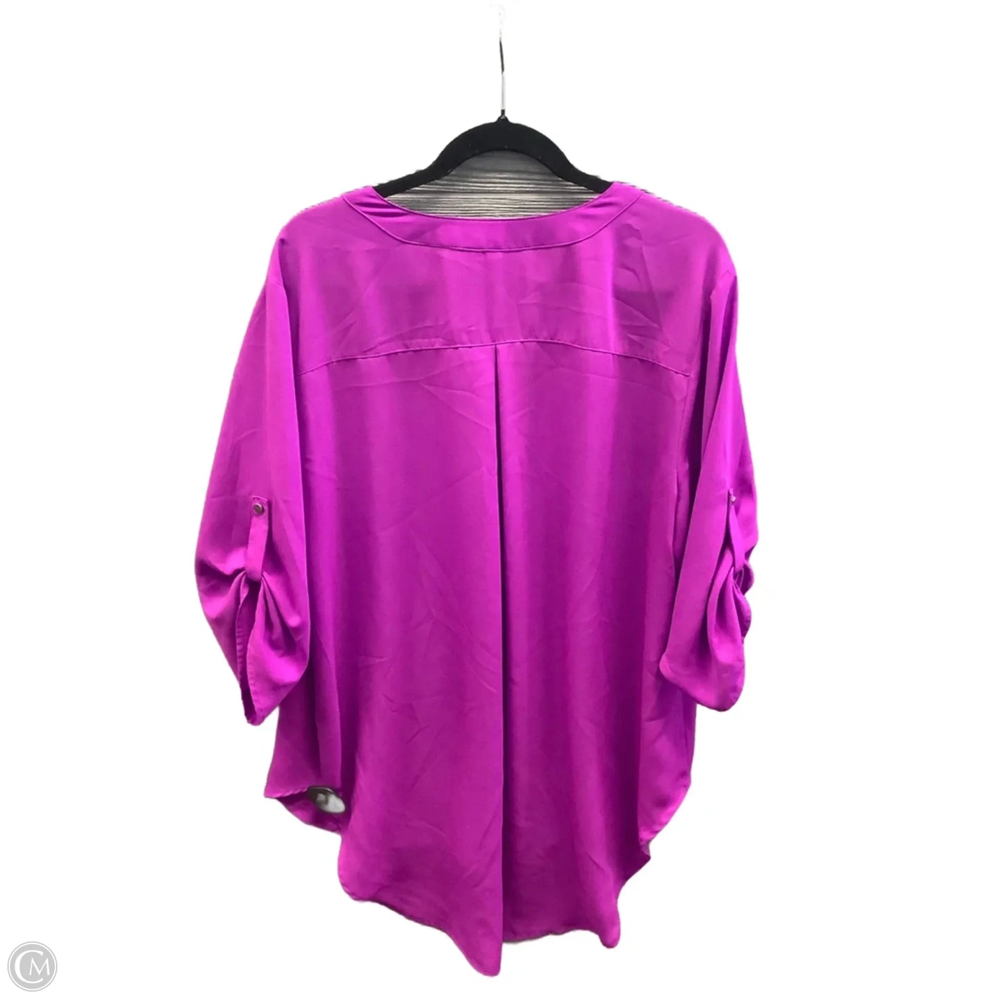 Tunic Short Sleeve By Cato In Purple, Size: Xxl