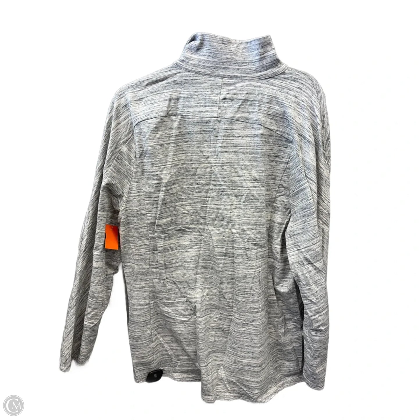 Athletic Top Long Sleeve Collar By Sonoma In Grey, Size: 1x