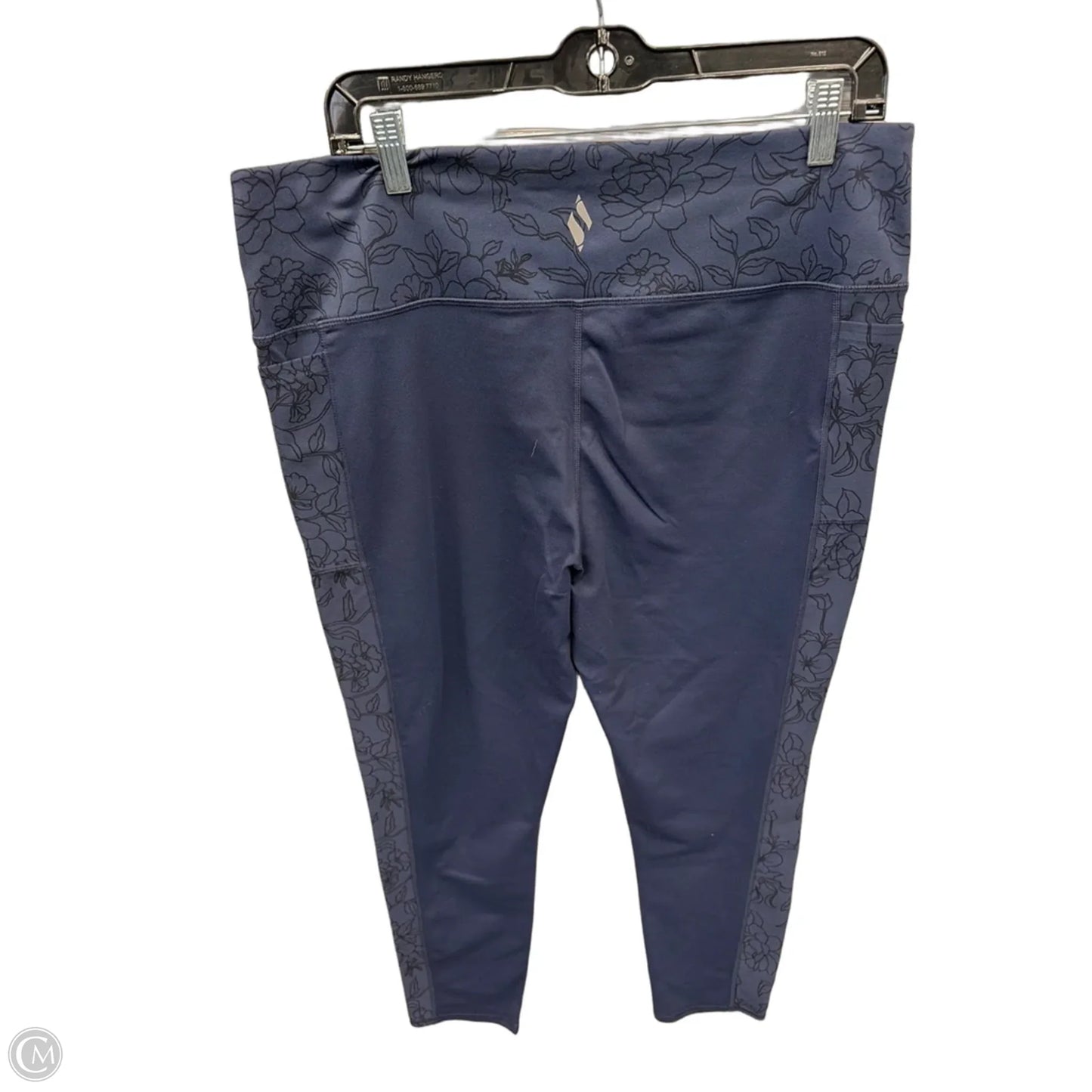 Athletic Leggings By Skechers In Blue, Size: Xxl