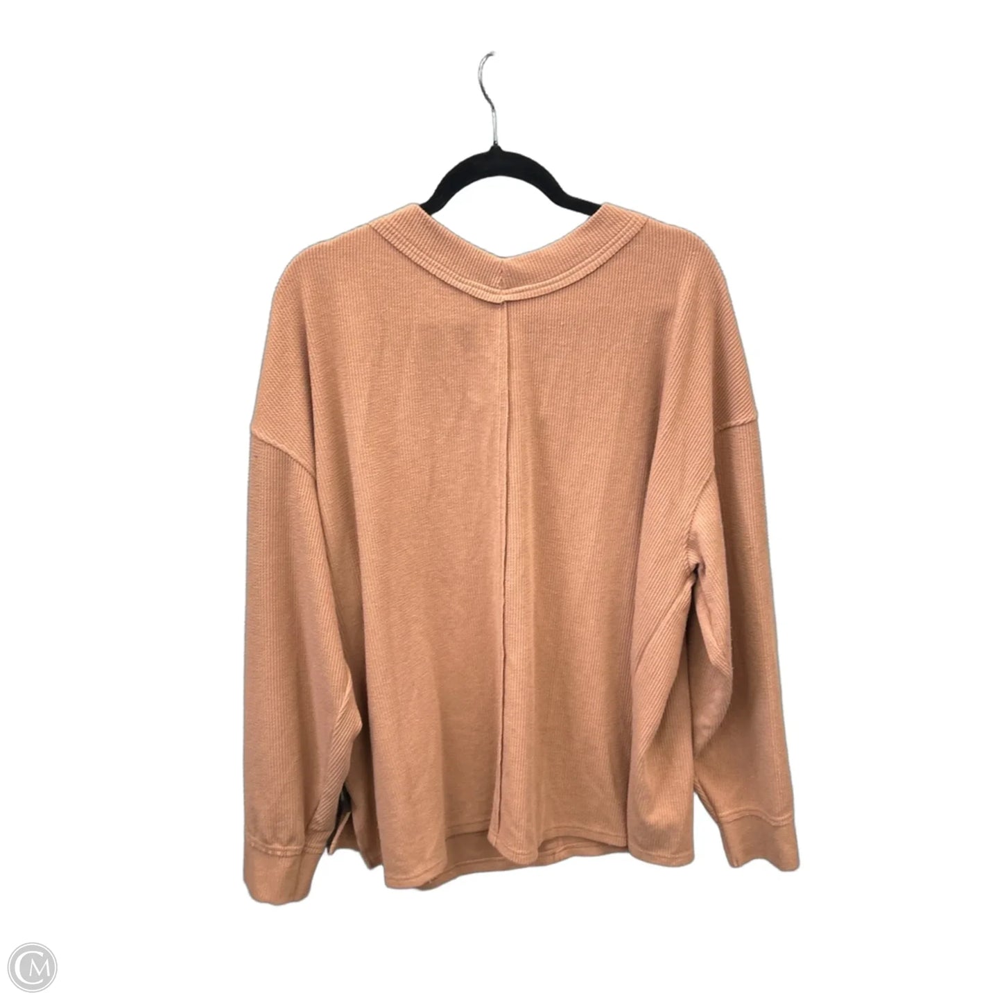 Top Long Sleeve By Clothes Mentor In Brown, Size: Xl