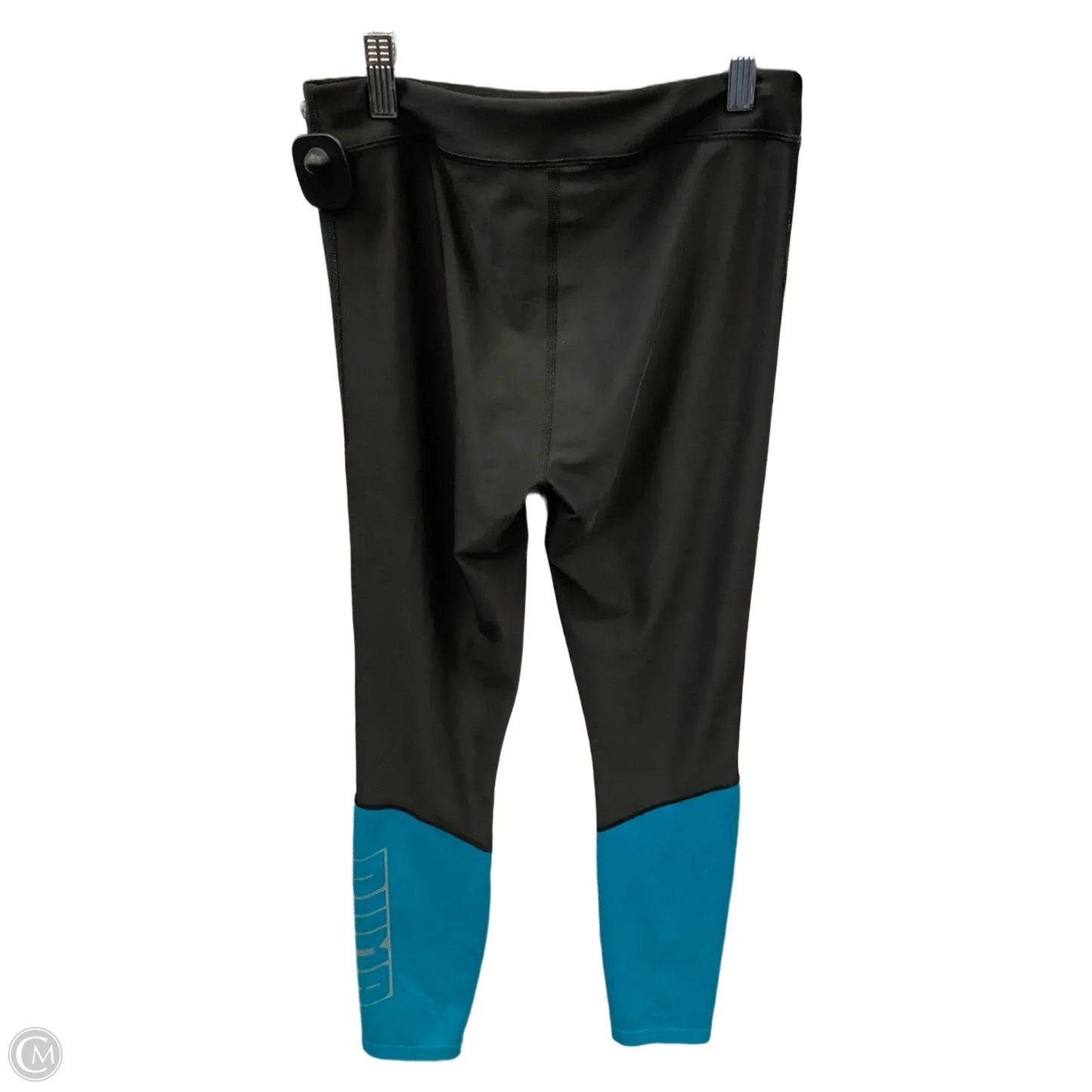 Athletic Leggings By Puma In Black & Blue, Size: S