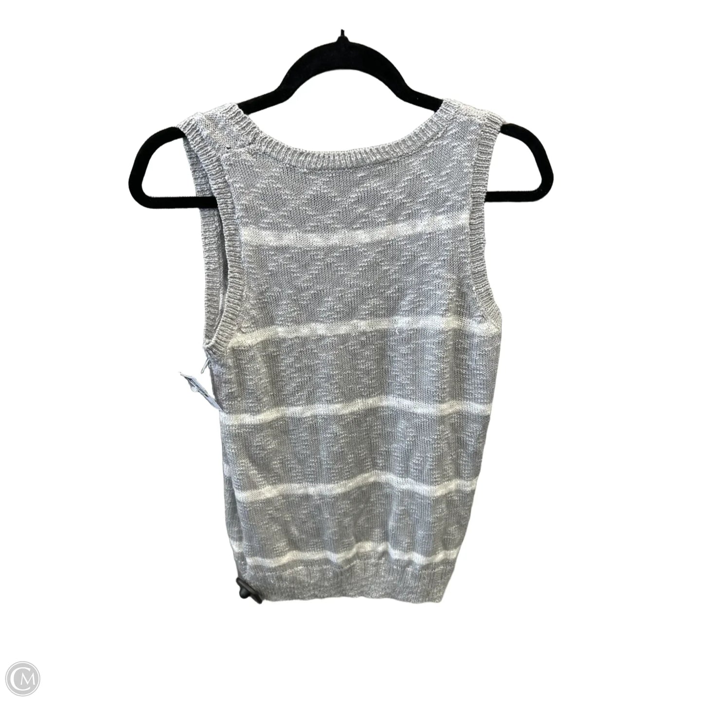 Vest Sweater By Hem & Thread In Grey, Size: M