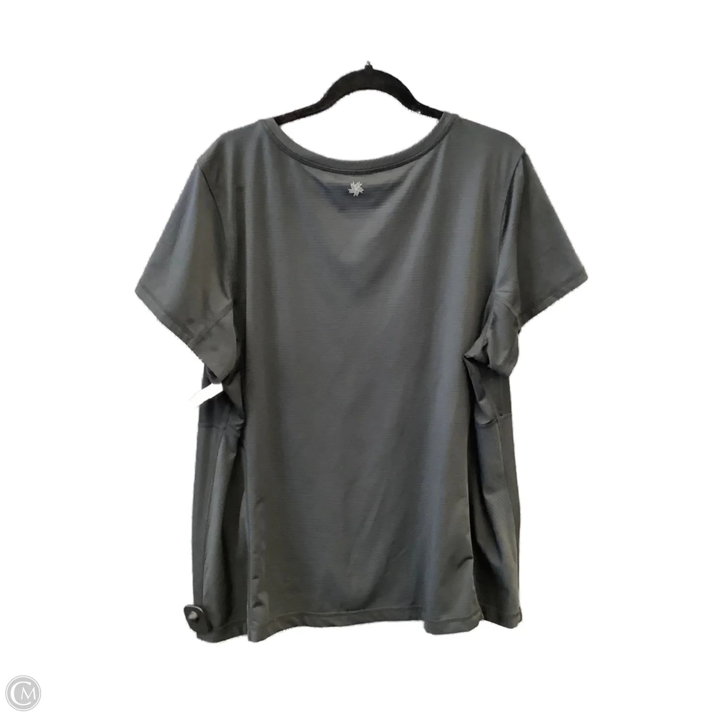 Athletic Top Short Sleeve By Tek Gear In Grey, Size: 2x