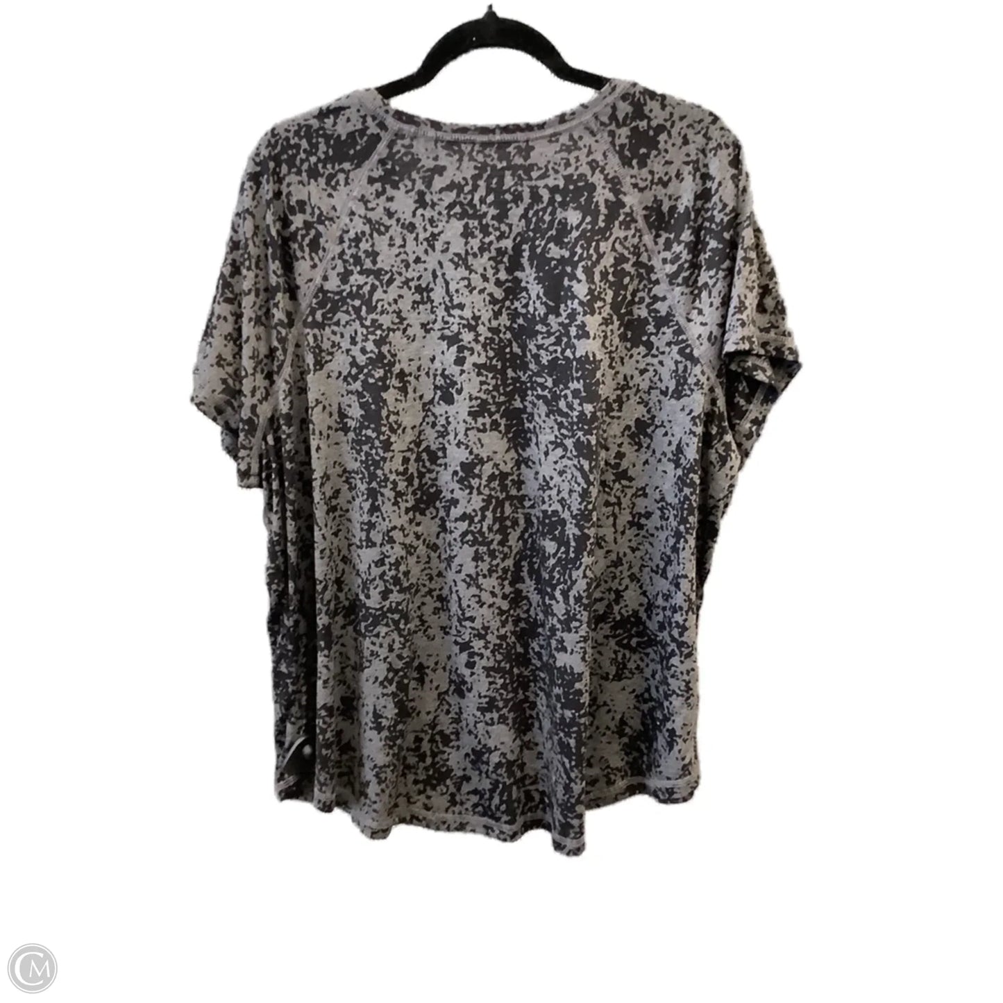 Athletic Top Short Sleeve By Tek Gear In Black, Size: 2x