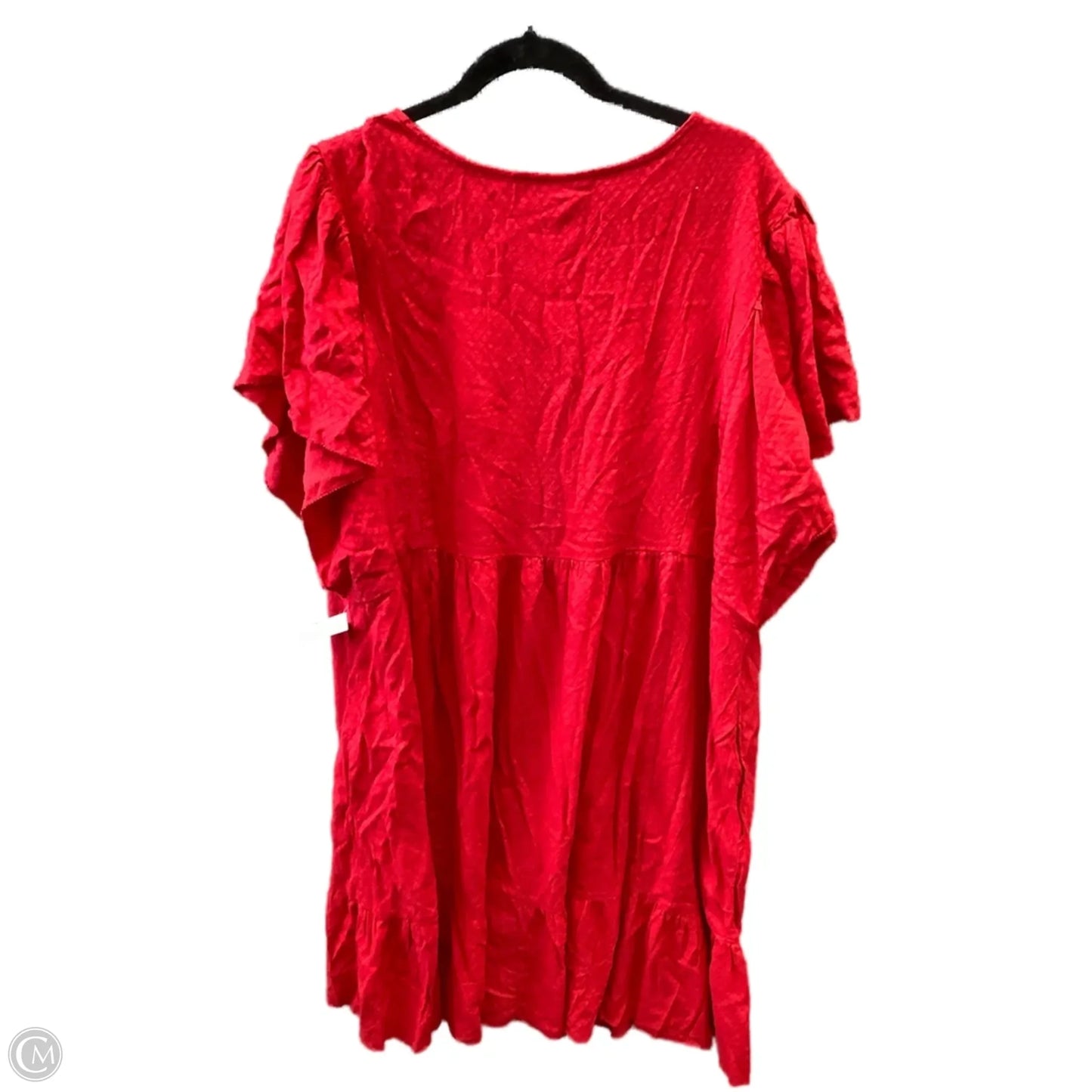 Dress Casual Midi By Knox Rose In Red, Size: 2x