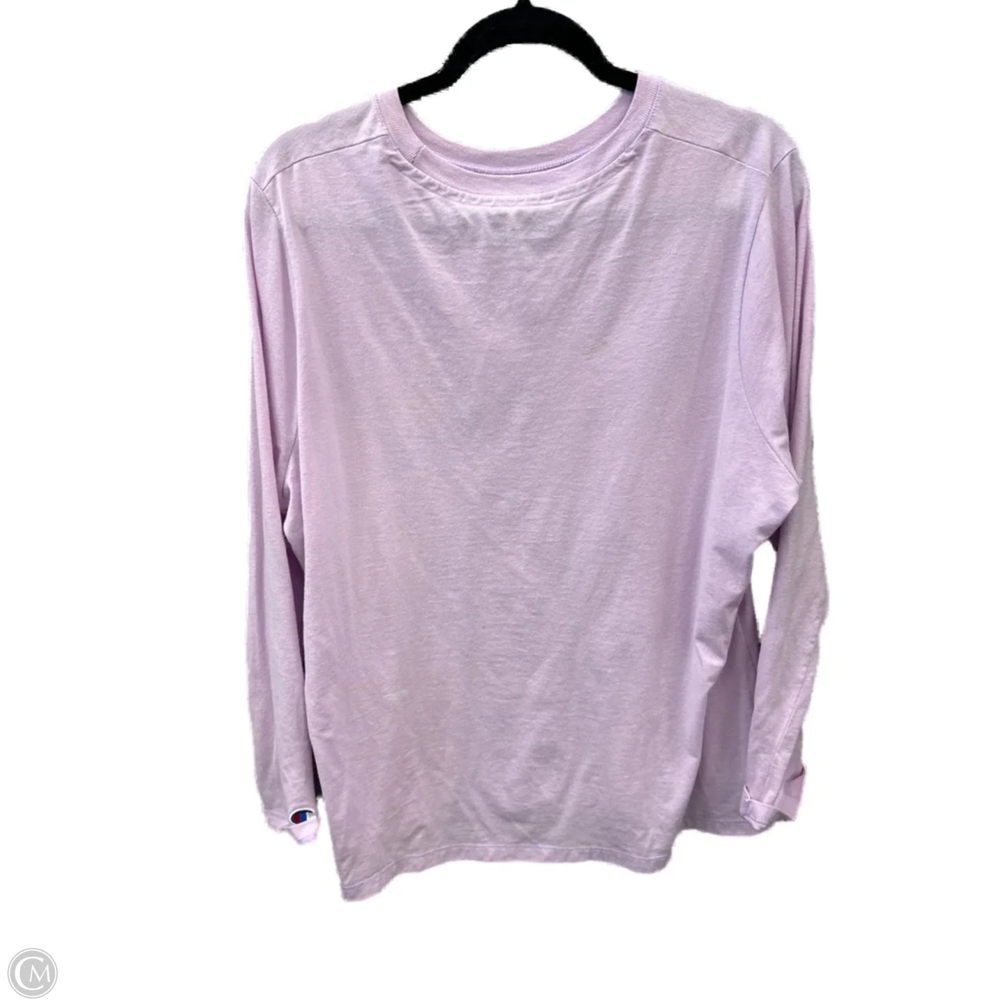 Athletic Top Long Sleeve Crewneck By Champion In Purple, Size: 2x