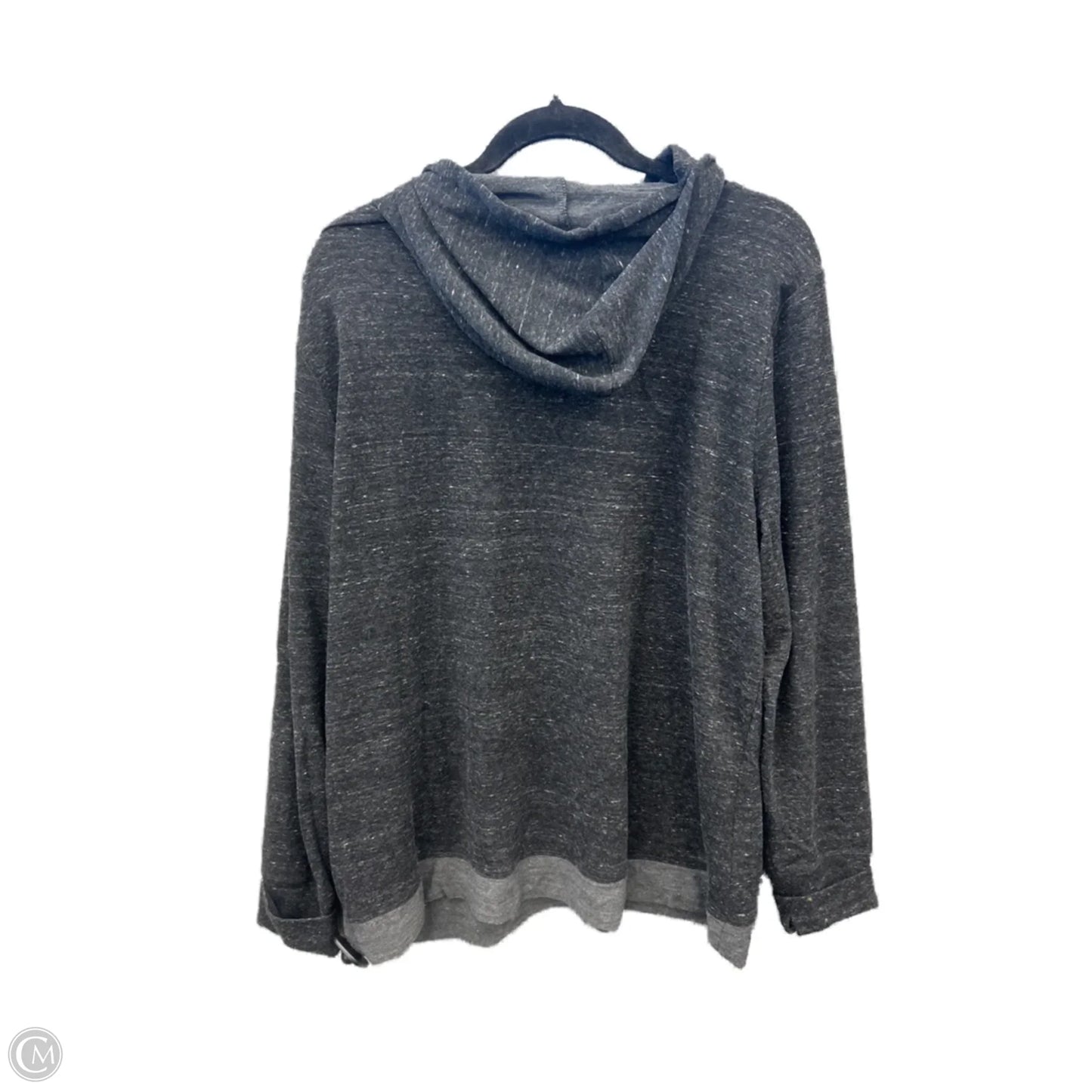 Athletic Top Long Sleeve Hoodie By Athletic Works In Grey, Size: Xxl