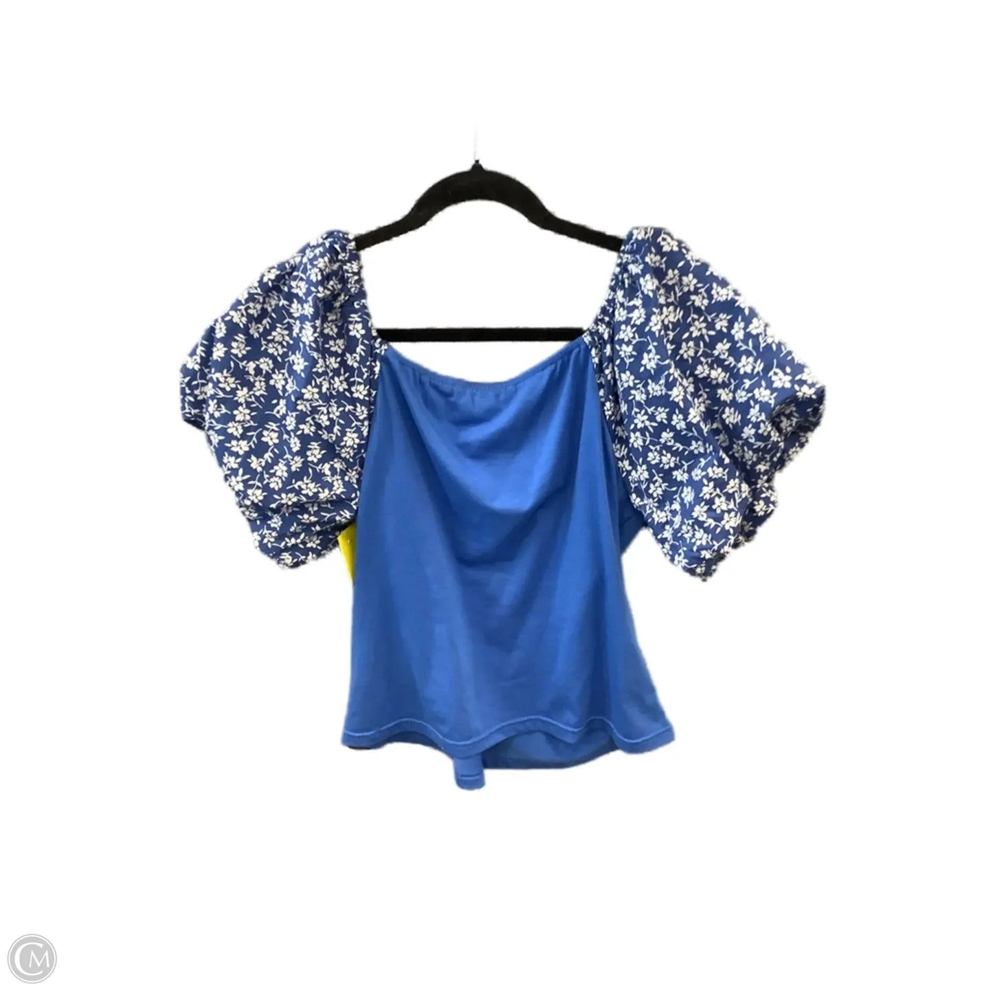 Top Short Sleeve By Easel In Blue, Size: L