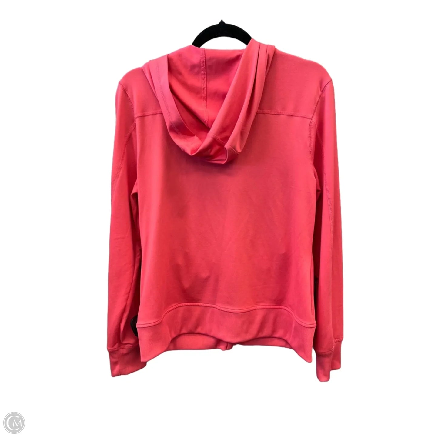 Athletic Top Long Sleeve Hoodie By Tek Gear In Pink, Size: L