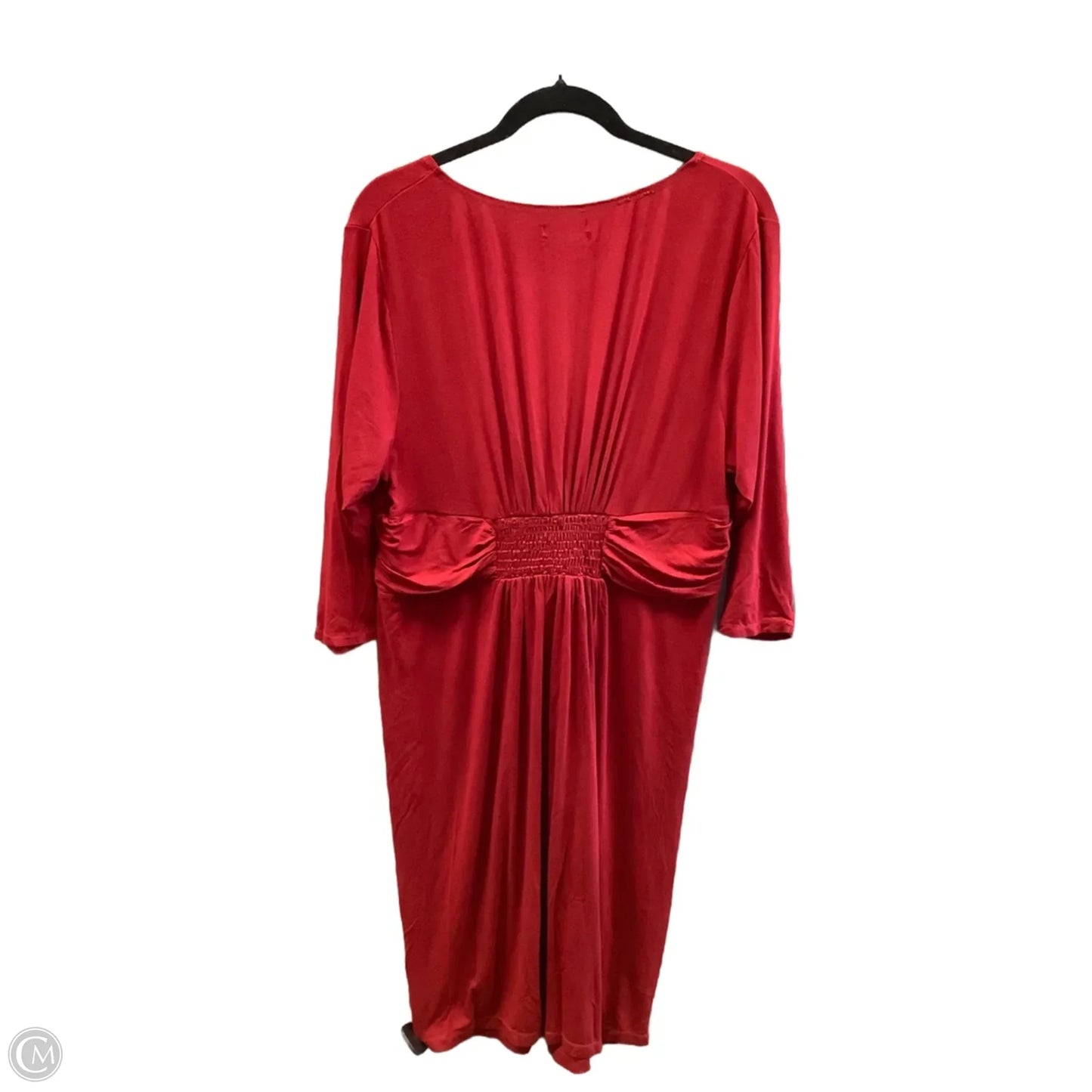 Dress Casual Midi By Max Studio In Red, Size: 2x