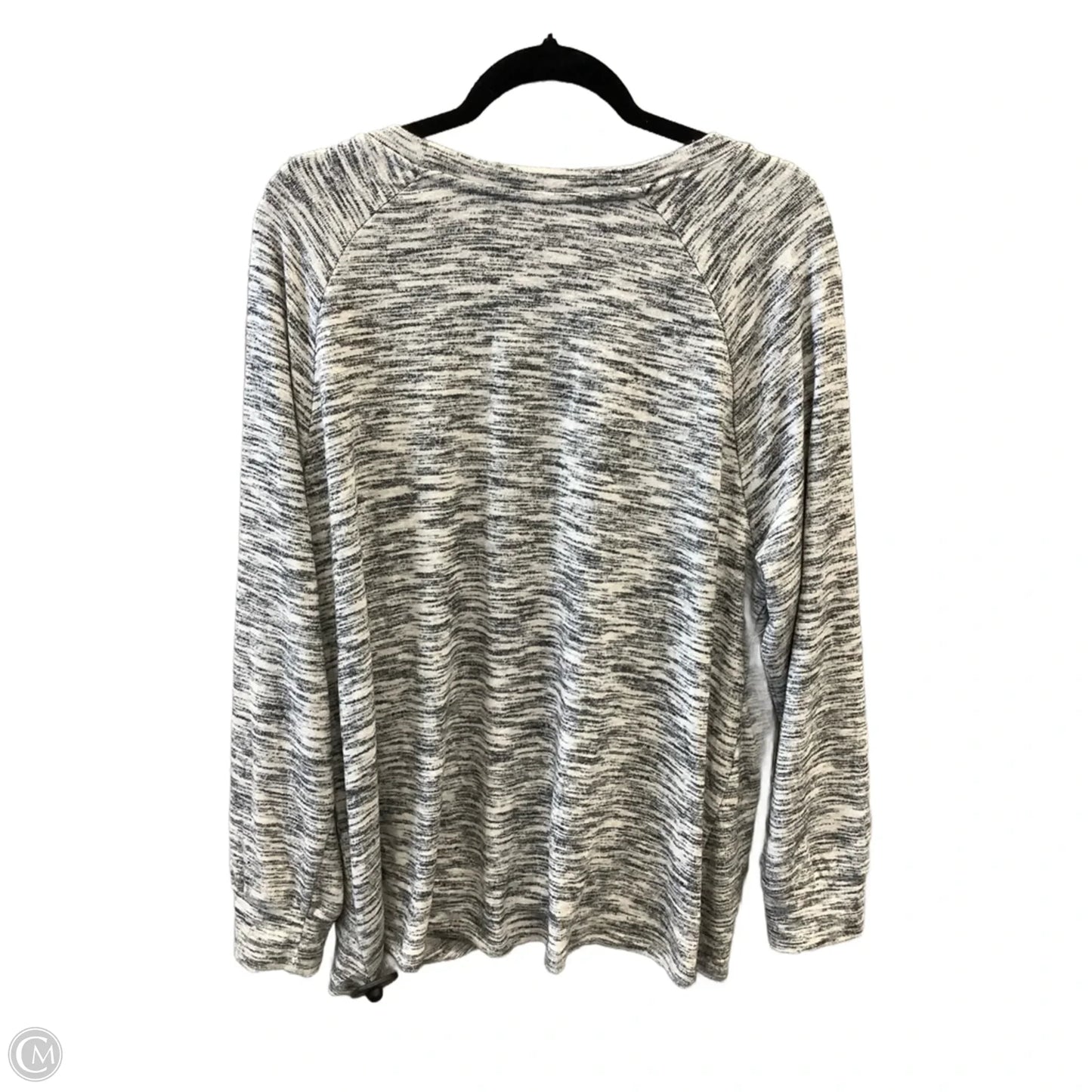 Top Long Sleeve By Time And Tru In Grey, Size: Xxl