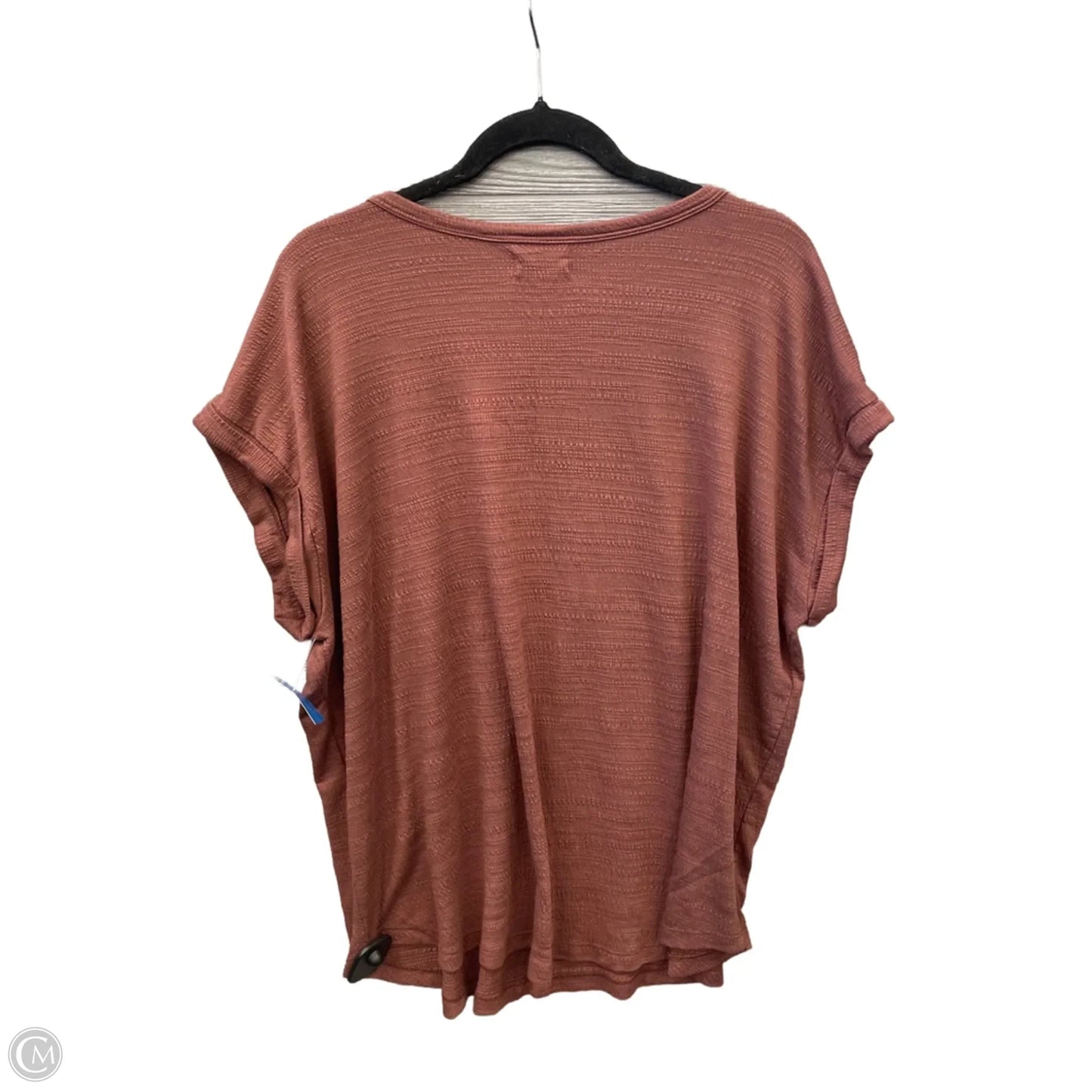 Top Short Sleeve By Maurices In Brown, Size: Xl