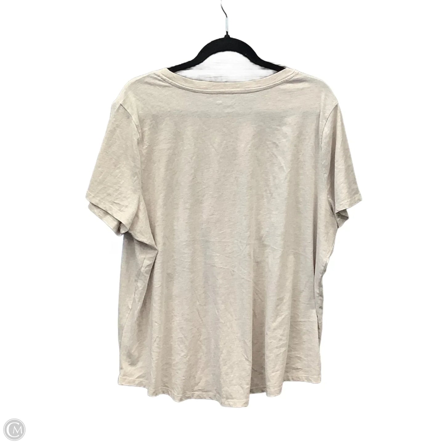 Top Short Sleeve By Maurices In Cream, Size: 1x