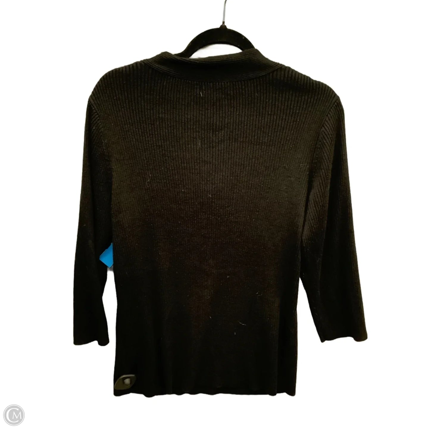 Top Long Sleeve By Croft And Barrow In Black, Size: Xl