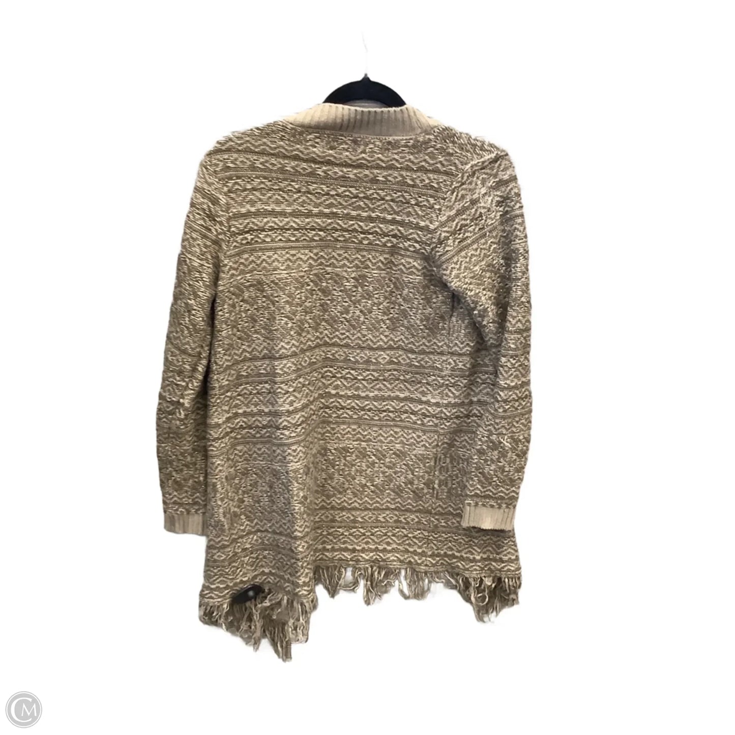 Sweater Cardigan By Knox Rose In Tan, Size: S