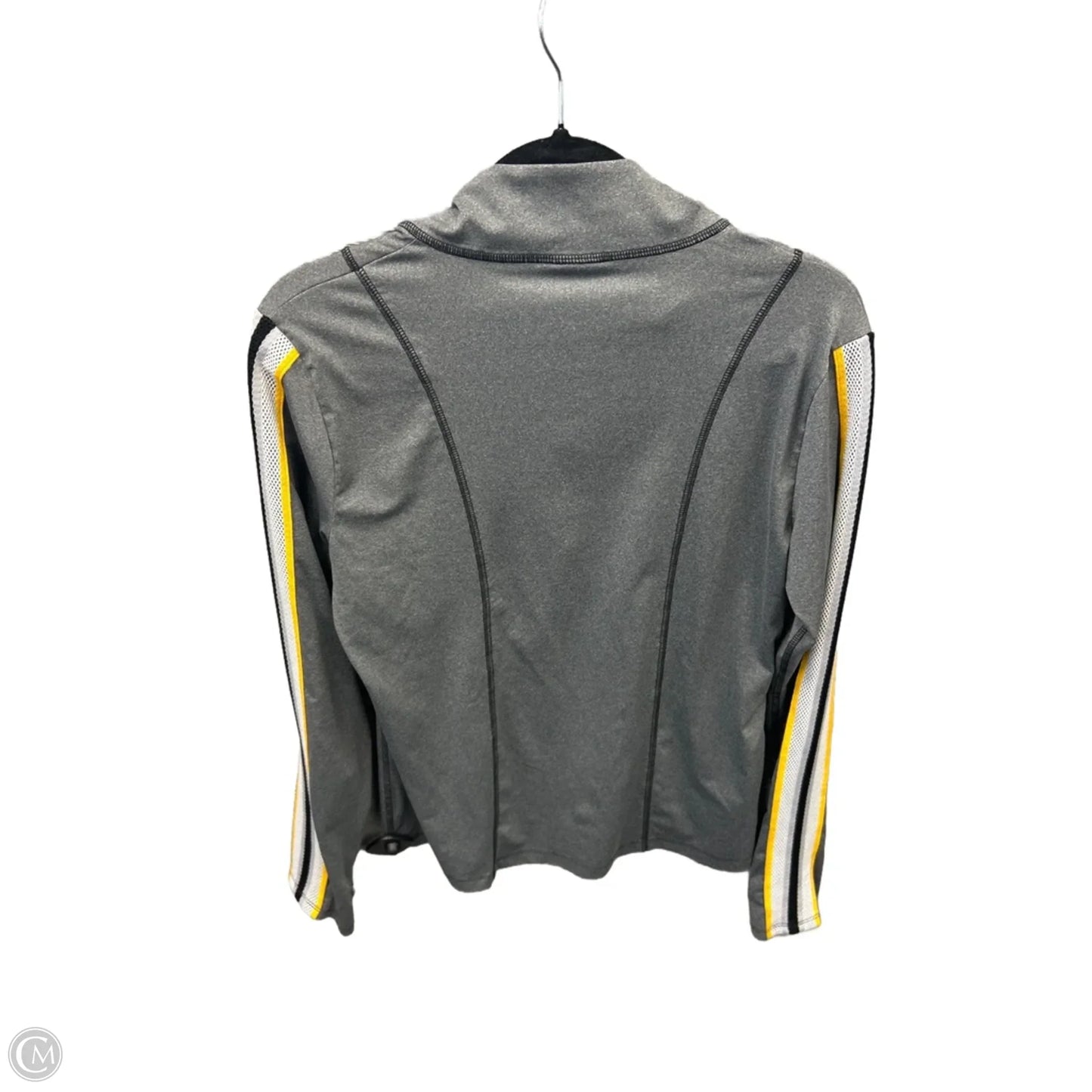 Top Long Sleeve By Pink In Grey, Size: L