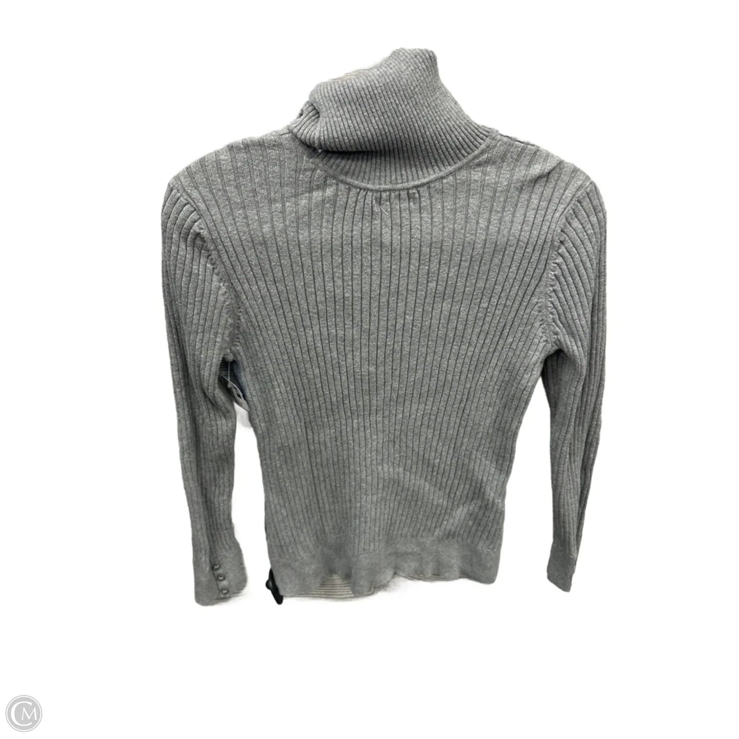 Top Long Sleeve By Croft And Barrow In Grey, Size: Xl