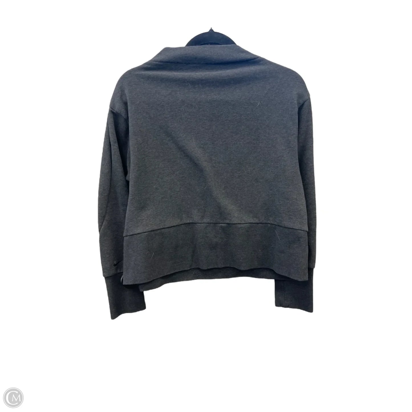 Athletic Sweatshirt Crewneck By Nike Apparel In Grey, Size: M