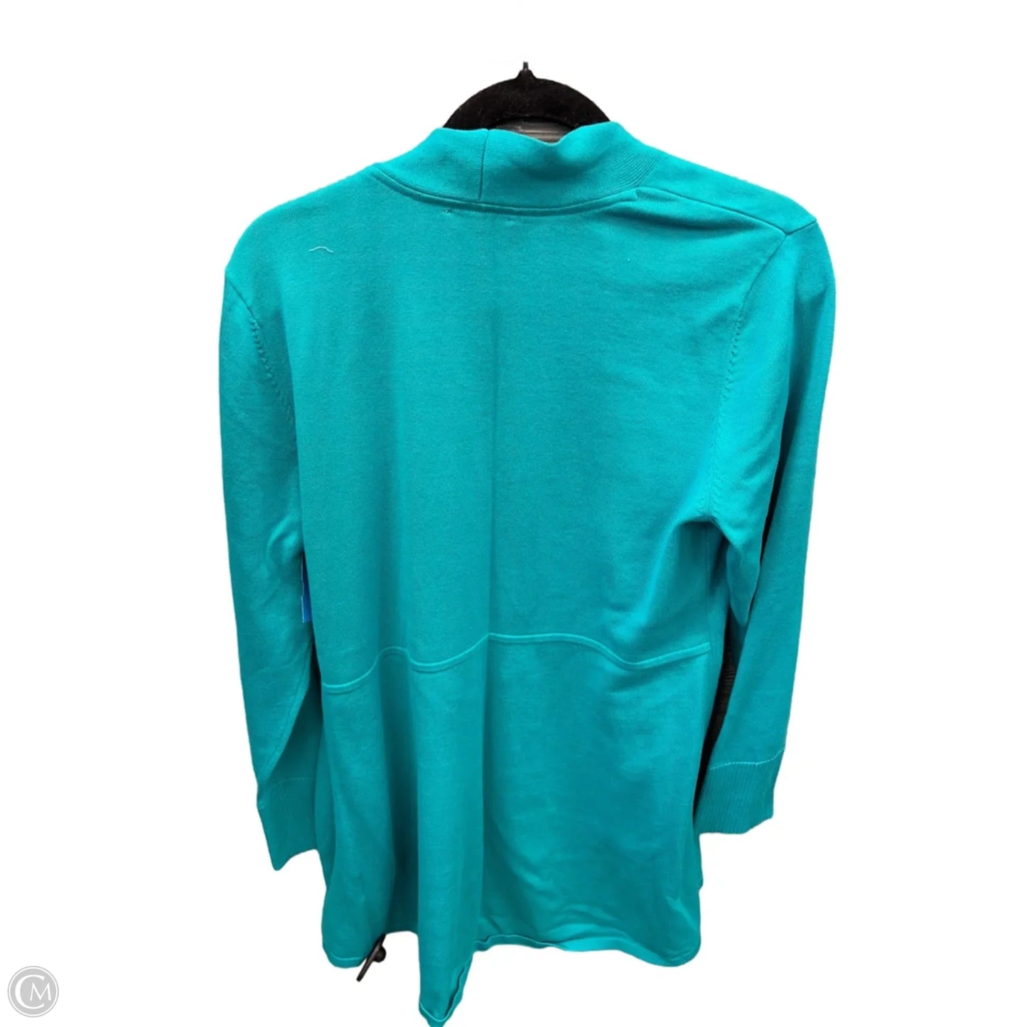 Cardigan By Isaac Mizrahi Live Qvc In Teal, Size: L