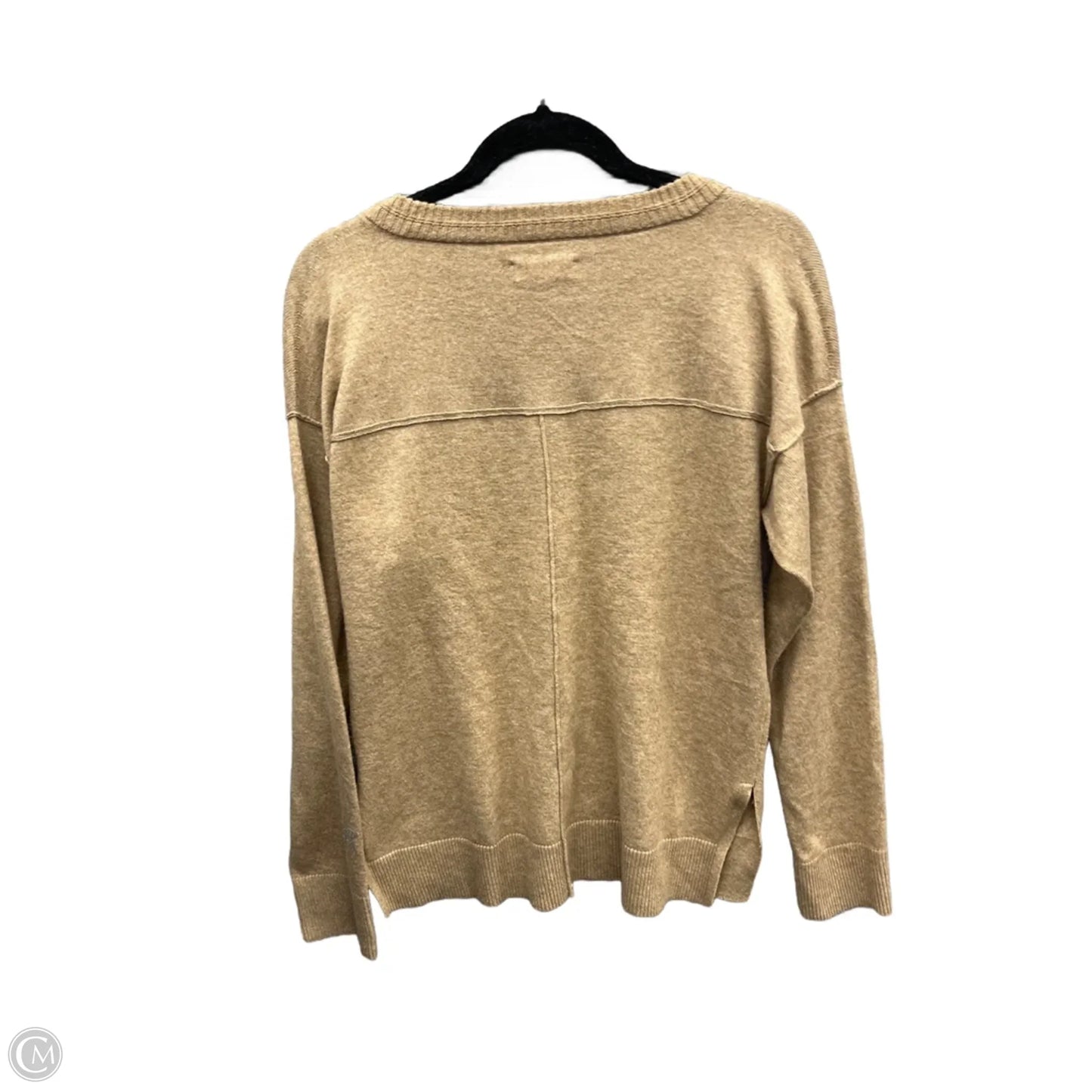 Top Long Sleeve By Knox Rose In Tan, Size: S