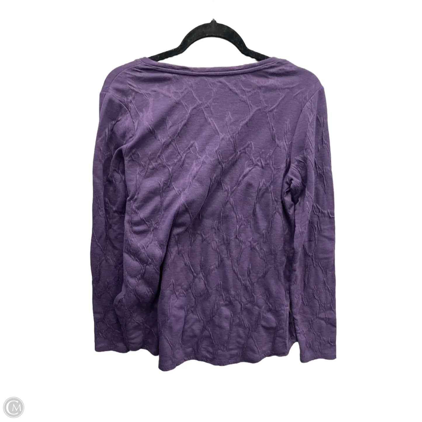 Top Long Sleeve By Simply Vera In Purple, Size: M