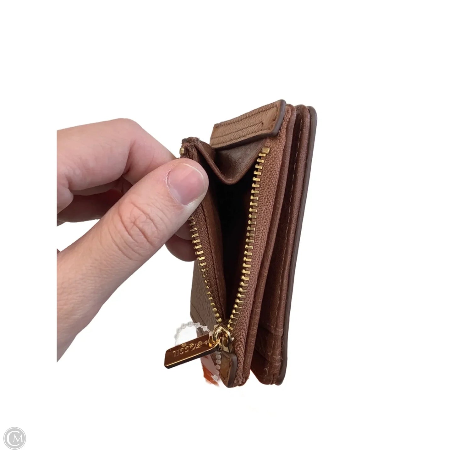 Wallet Leather By Fossil, Size: Small