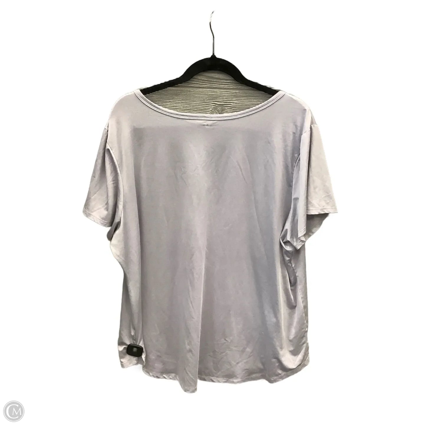 Athletic Top Short Sleeve By 90 Degrees By Reflex In Purple, Size: 2x