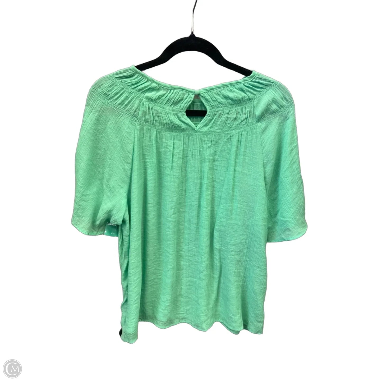 Top Short Sleeve By Zac And Rachel In Green, Size: M