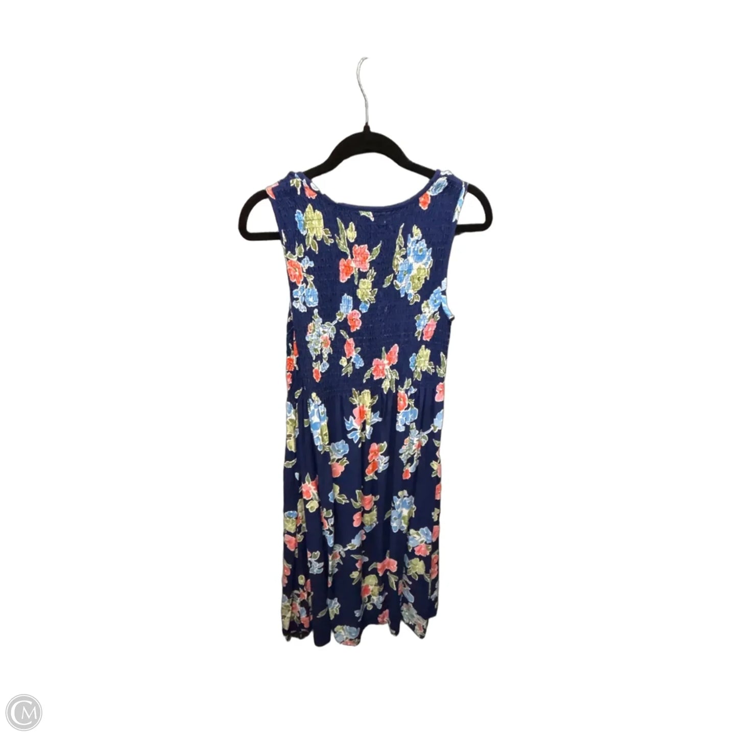 Dress Casual Midi By Croft And Barrow In Blue, Size: M