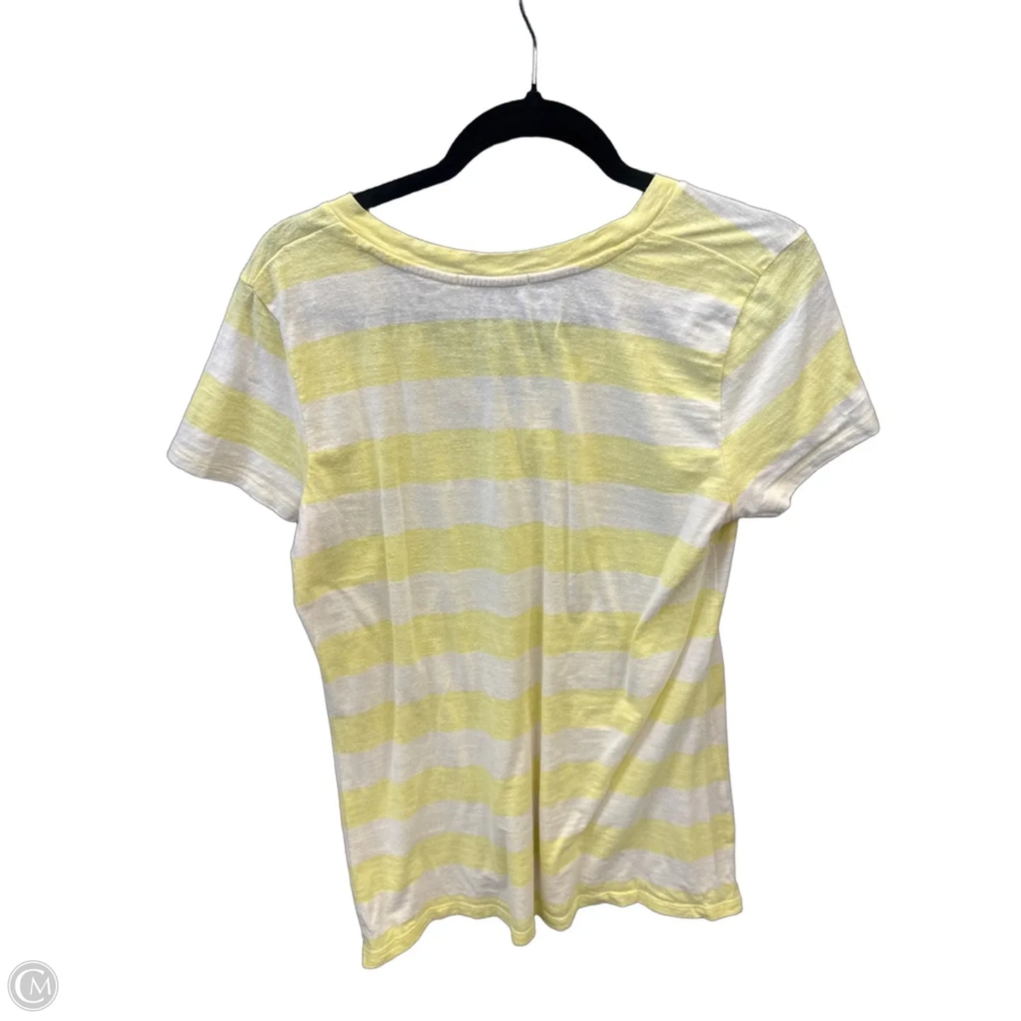 Top Short Sleeve By Gap In Striped Pattern, Size: L