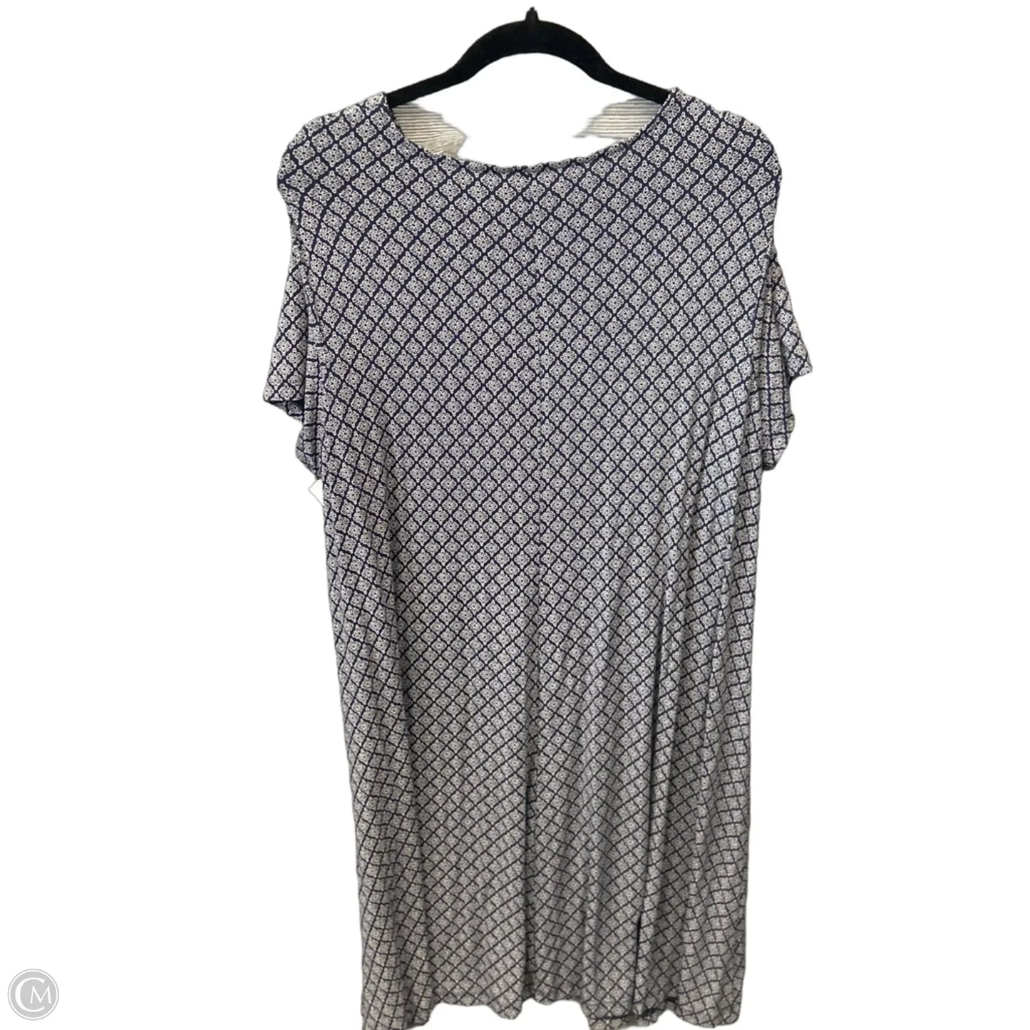 Dress Casual Midi By Old Navy In Blue, Size: Xxl