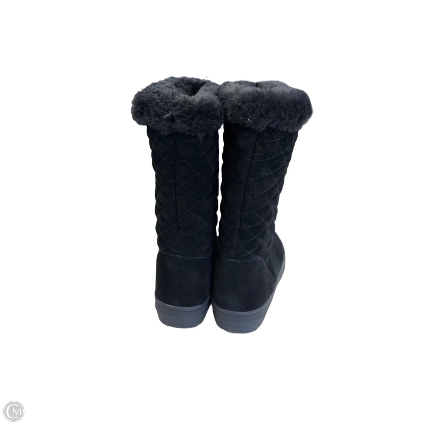 Boots Mid-calf Flats By Style And Company In Black, Size: 8