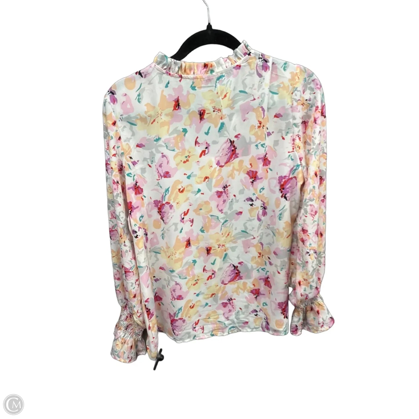 Top Long Sleeve By Clothes Mentor In Floral Print, Size: M