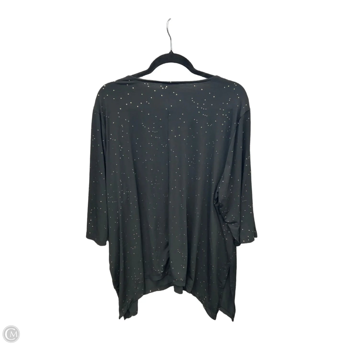 Top Long Sleeve By Catherines In Black, Size: 2x