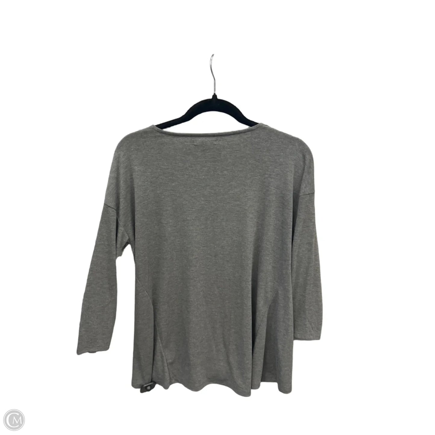 Top Long Sleeve By Maurices In Grey & Purple, Size: L