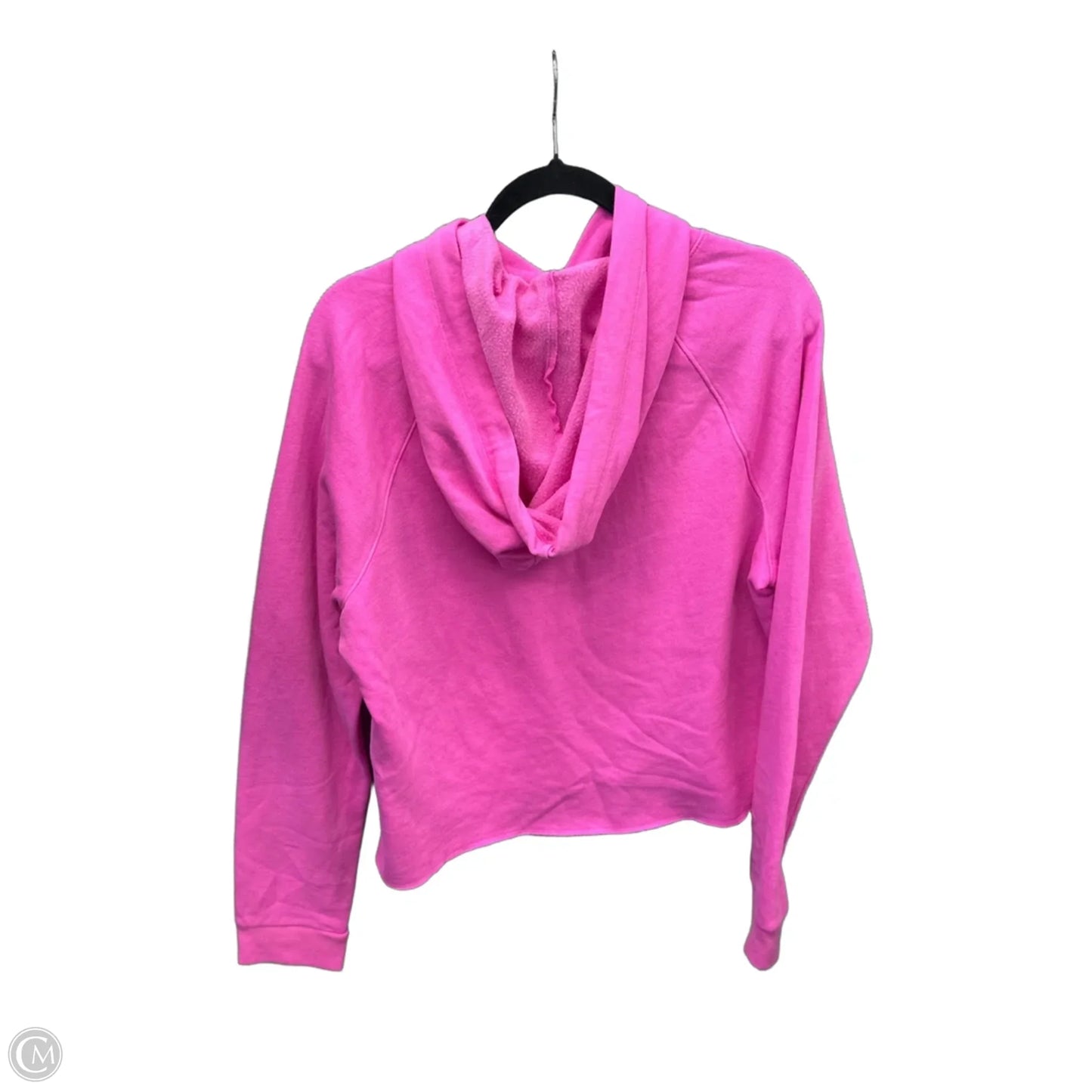 Sweatshirt Hoodie By Pink In Pink, Size: L