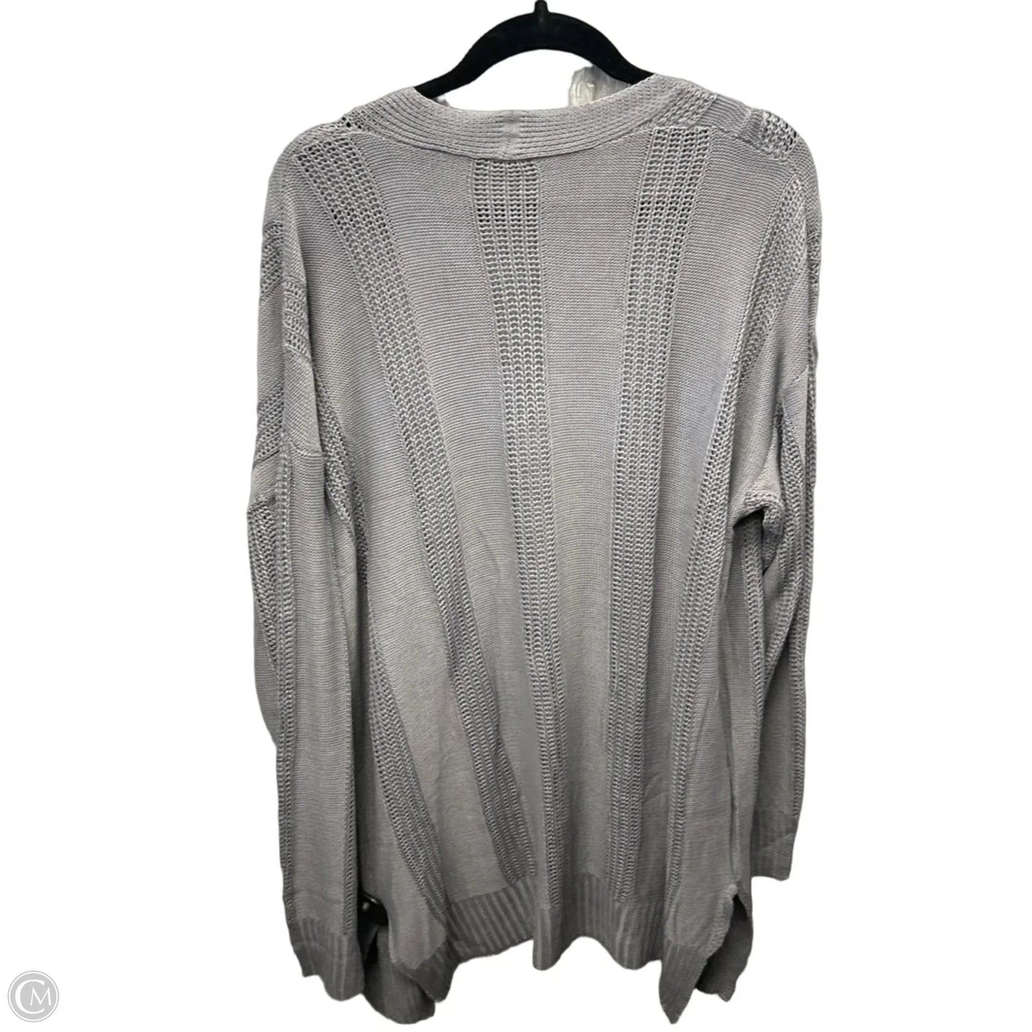 Cardigan By Clothes Mentor In Grey, Size: L