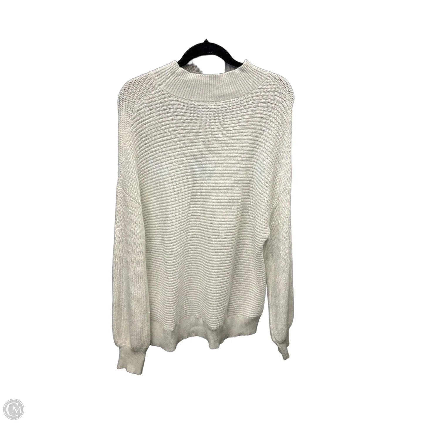 Sweater By Clothes Mentor In White, Size: L