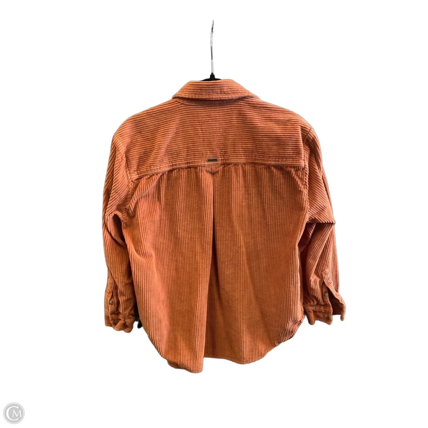 Jacket Shirt By Billabong In Orange, Size: M